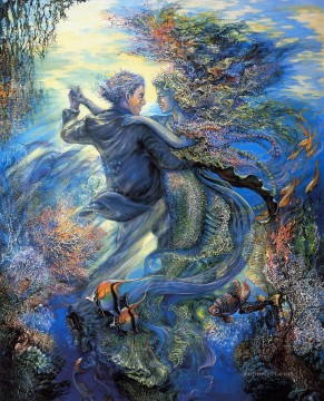 Fantasía popular Painting - JW por el amor de una sirena Fantasía